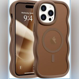 Brown Silicone Wavy Phone Case